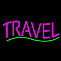 Pink Travel Block Neon Sign