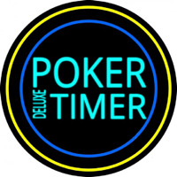 Poker Timer Delu e Neon Sign