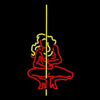 Pole Dance Girl Neon Sign