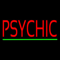 Psychic Green Line Neon Sign