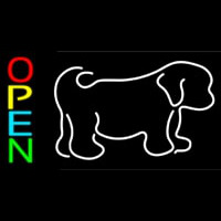 Puppies With Logo 2 Neon Sign