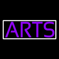 Purple Arts With Border 1 Neon Sign