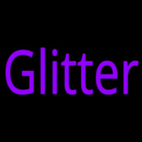 Purple Glitter Neon Sign