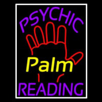 Purple Psychic Reading With Yellow Palm Neon Sign