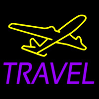 Purple Travel Neon Sign