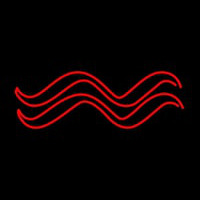 Red Aquarius Logo Neon Sign