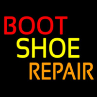 Red Boot Shoe Repair Neon Sign