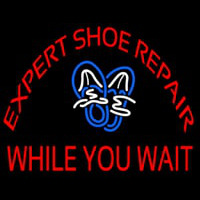 Red E pert Shoe Repair Neon Sign