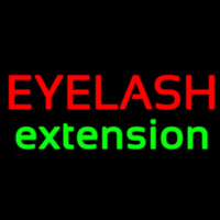 Red Eyelash Green E tension Neon Sign