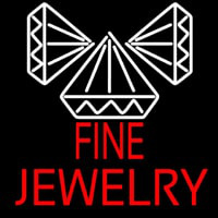 Red Fine Jewelry Block Neon Sign