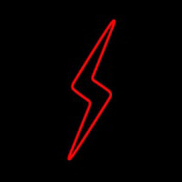 Red Flash Neon Sign