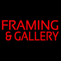 Red Framing And Gallery Neon Sign