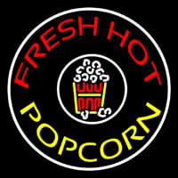 Red Fresh Hot Yellow Popcorn Neon Sign