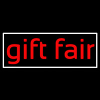 Red Gift Fair Neon Sign