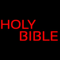 Red Holy Bible Neon Sign