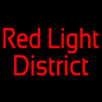 Red Light District Neon Sign