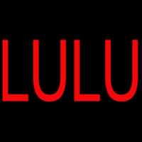 Red Lu Lu Neon Sign