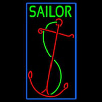 Red Sailor Logo Neon Sign