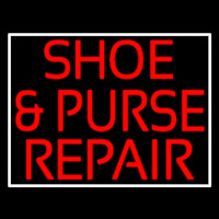 Red Shoe And Purse Repair Neon Sign