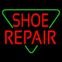 Red Shoe Repair Block Neon Sign