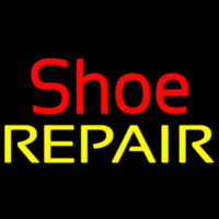 Red Shoe Yellow Repair Neon Sign