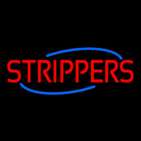 Red Strippers Neon Sign