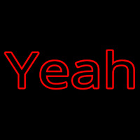 Red Yeah Neon Sign