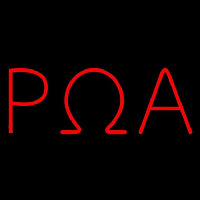 Rho Omega Alpha Neon Sign