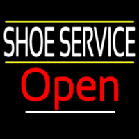 Shoe Service Open Neon Sign