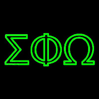 Sigma Phi Omega Neon Sign