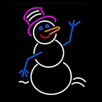 Snowman Signboard Neon Sign