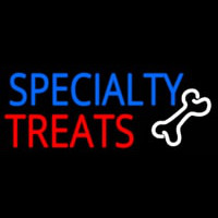 Specialty Treats With Bone Neon Sign