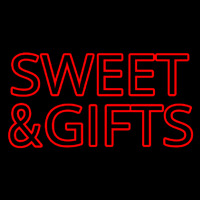 Sweets And Gifts Red Neon Sign