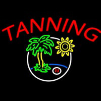 Tanning With Logo Neon Sign