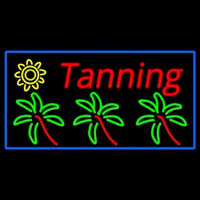 Tanning With Logo Neon Sign