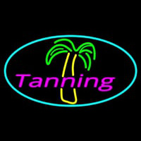 Tanning With Palm Tree Neon Sign