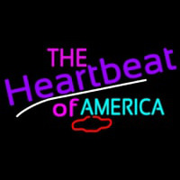 The Heartbeat Of America Neon Sign