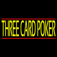 Three Card Poker Neon Sign