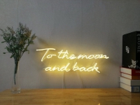 To the Moon and Back Neon Sign