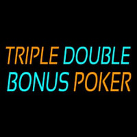 Triple Double Bonus Poker 1 Neon Sign