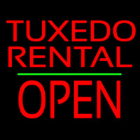 Tu edo Rental Open Green Line Neon Sign