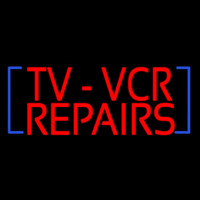 Tv Vcr Repair Neon Sign