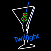 Twilight Martini Glass Bar Neon Sign