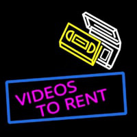 Videos To Rent Neon Sign