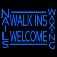 Walk Ins Welcome Nails Hair Neon Sign