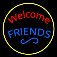 Welcome Friends Neon Sign