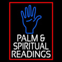 White Palm And Spiritual Readings Neon Sign