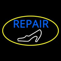 White Sandal Blue Repair Neon Sign