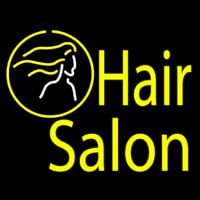 Yellow Hair Salon Neon Sign