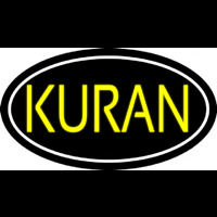 Yellow Kuran With Border Neon Sign